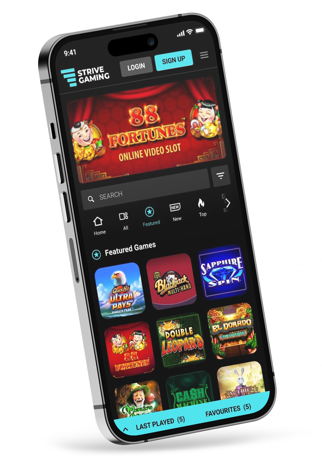 STRIVE NATIVE CASINO APP& WEB EXPERIENCE - Strive Gaming